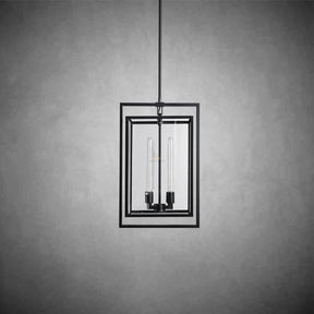 Becker Glass Lantern Modern Pendant