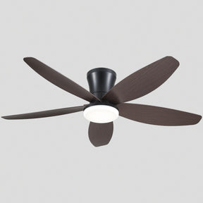 Indoor/Outdoor Recessed Black Ceiling Fan Light