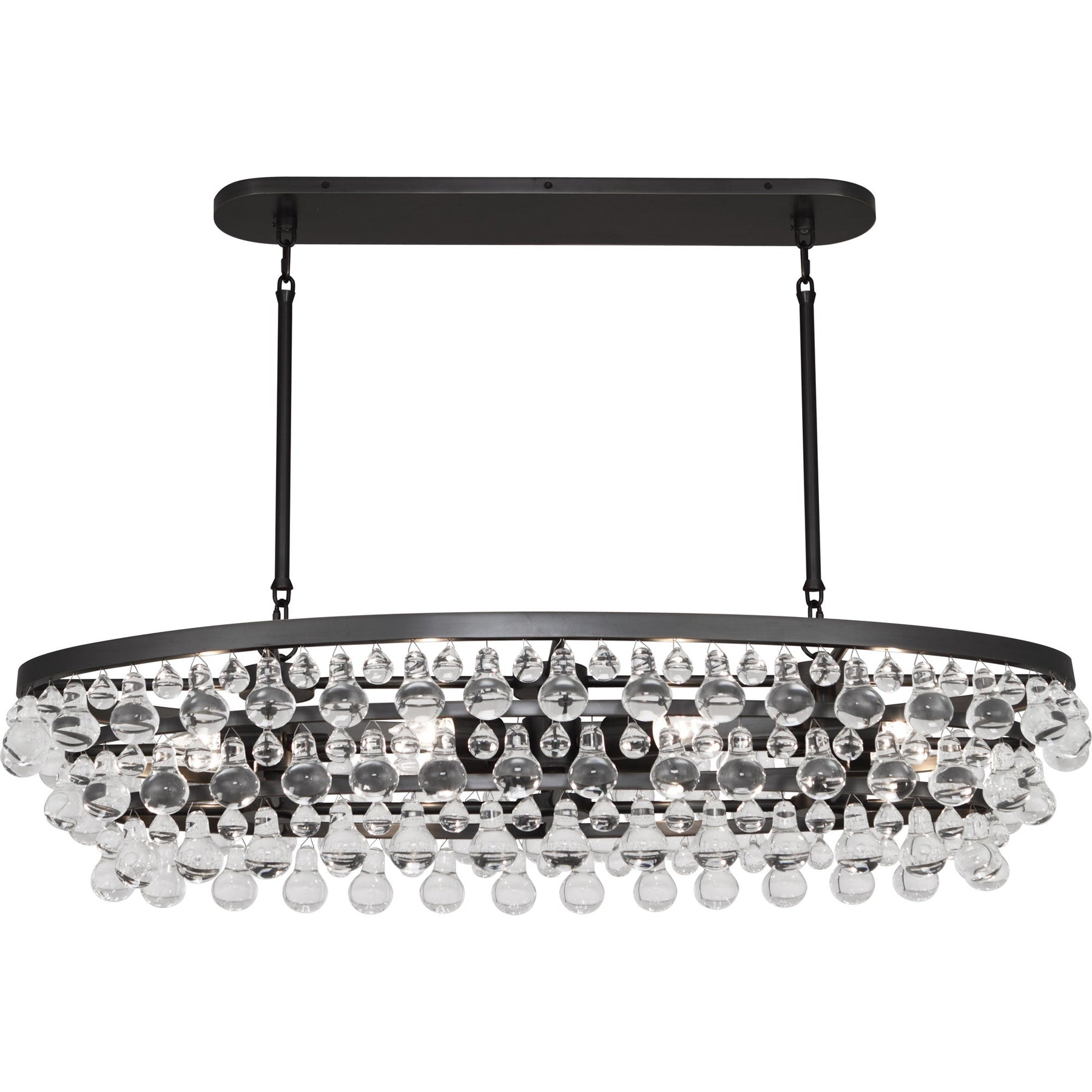 Eamon Glass Oval Chandelier 42.75''W