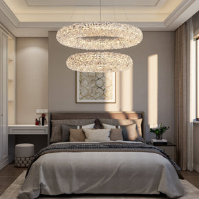 Lumina Halo Crystal Chandelier 31.5"