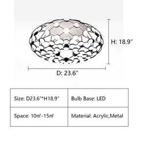 Modern Basket Chandelier for Living/Dining Room