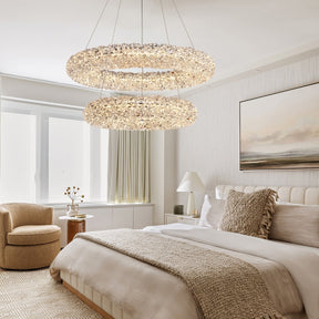 Lumina Halo Crystal Chandelier 31.5"