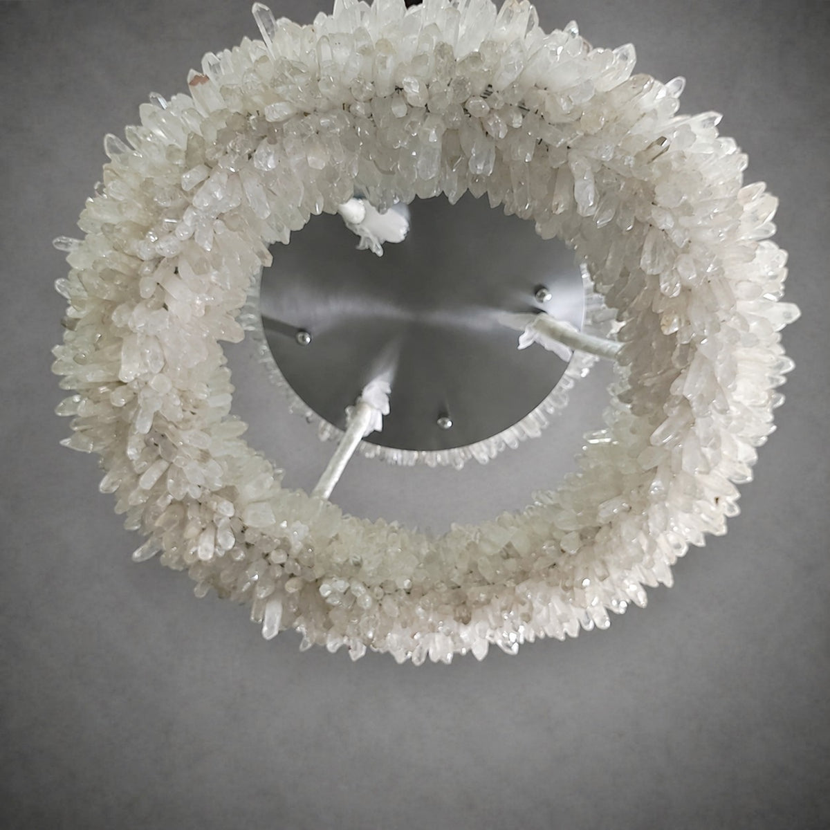 Geode  Round Quartz Crystal Chandelier
