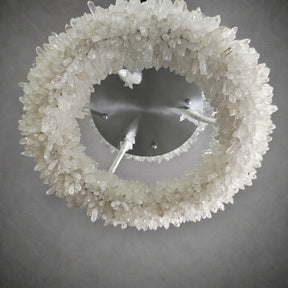 Geode  Round Quartz Crystal Chandelier