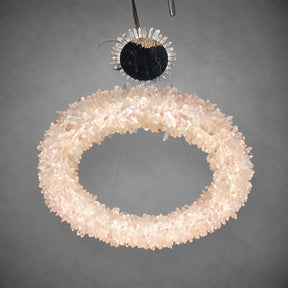Geode  Round Quartz Crystal Chandelier