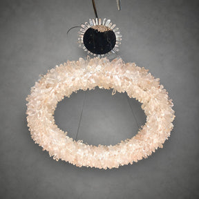 Geode  Round Quartz Crystal Chandelier