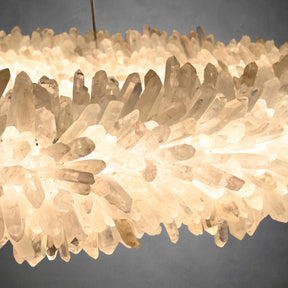 Geode  Round Quartz Crystal Chandelier