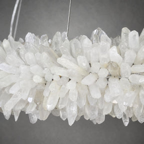 Geode  Round Quartz Crystal Chandelier
