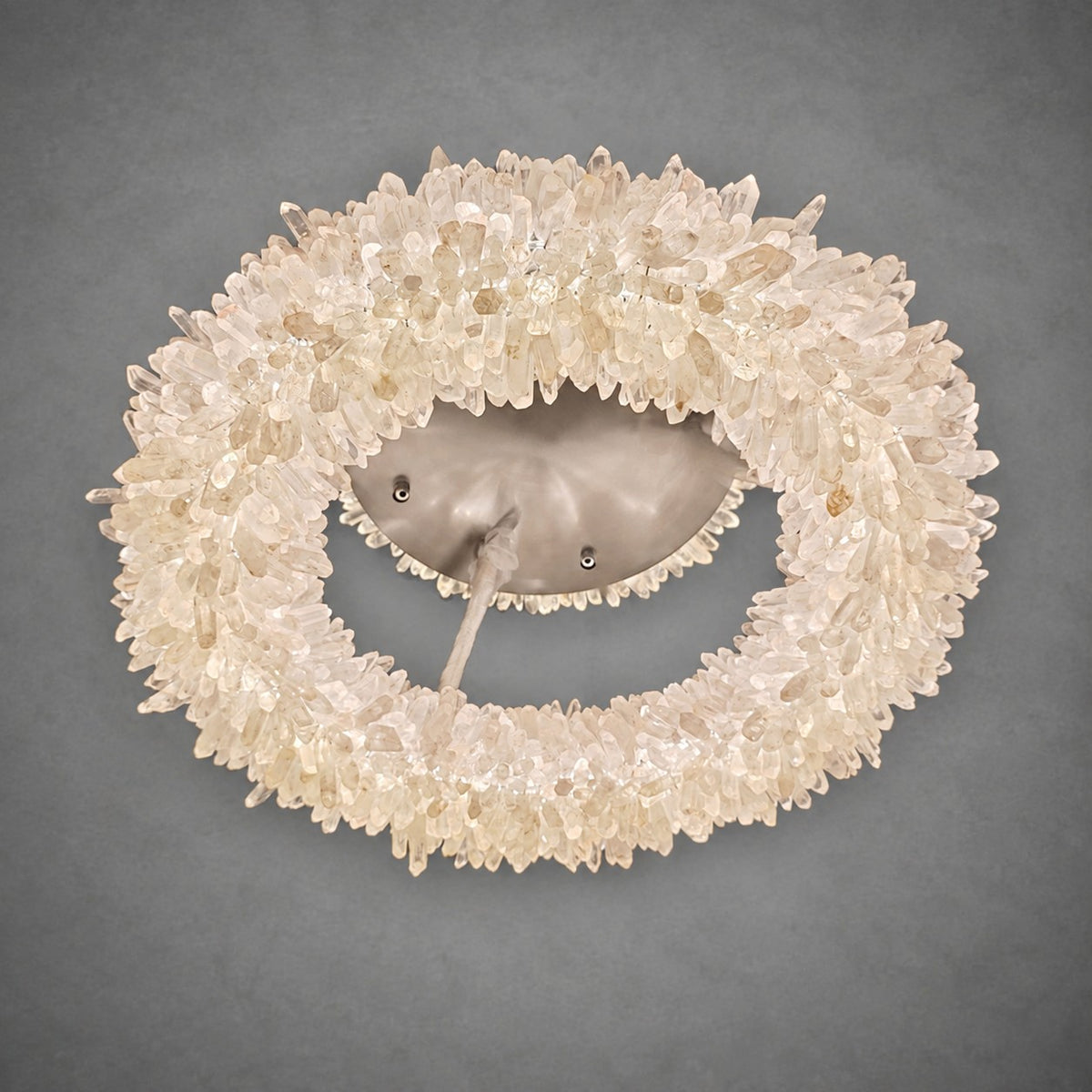 Geode  Round Quartz Crystal Chandelier