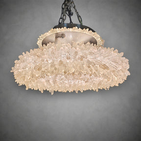 Geode  Round Quartz Crystal Chandelier