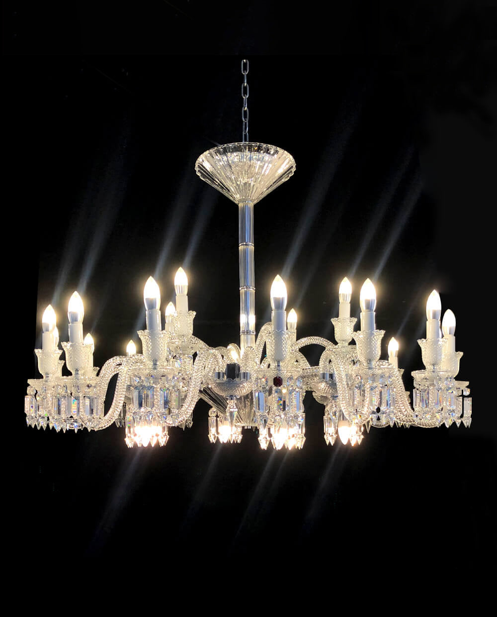 24 Lights Paris Bacara Chandelier High Quality Crystal Chandelier