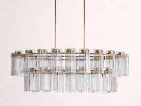 Delsie Oval Tiered Chandelier 63'' 72"W