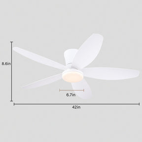 Indoor/Outdoor Recessed Black Ceiling Fan Light