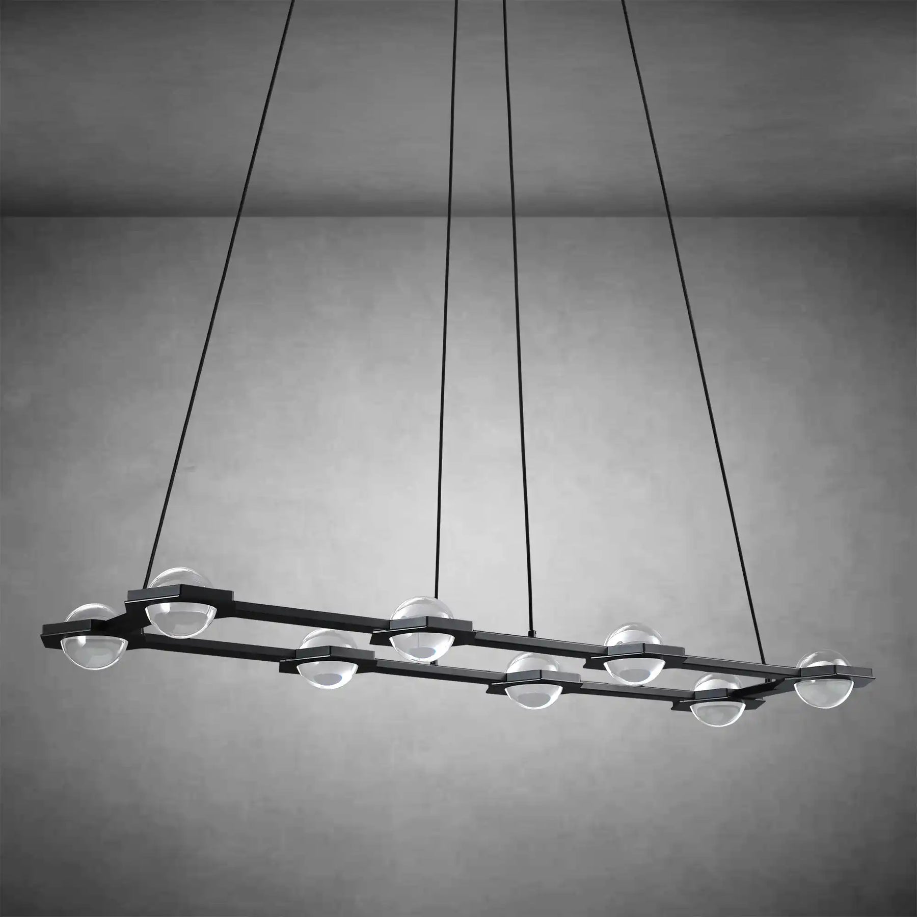 Planets Dining Room Rectangular Chandelier 54'' 72"W