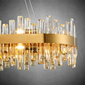 Modern Rectangular Crystal Chandeliers