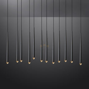 Melinda Metal Retangular Chandelier, Contemporary Lighting Fixture