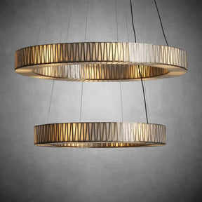 Jeunet 2-Tier Round Chandelier for Living Room