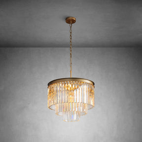 Odiana Series K9 Crystal Tiered Round Chandelier 19" 31" 43" Chandelier For Living Room Dinning Room