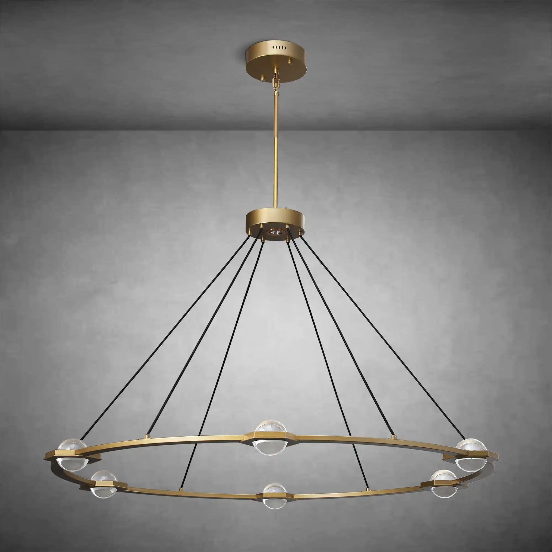 Planets Round Chandelier 60" LED Light