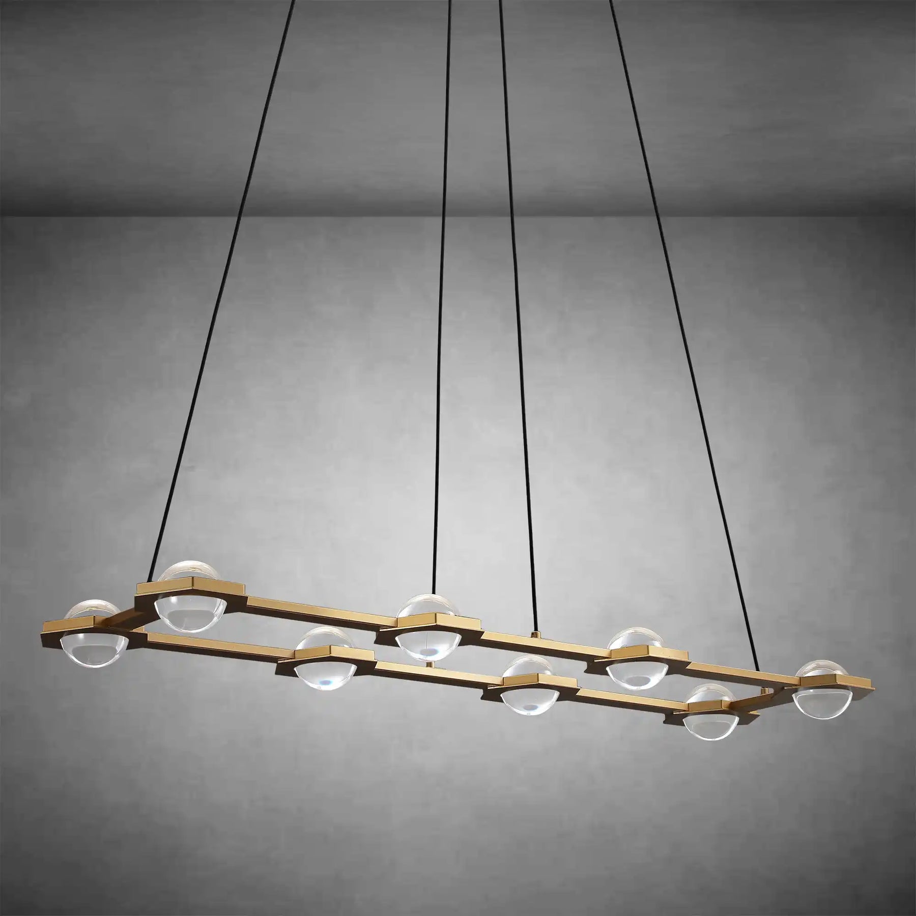 Planets Dining Room Rectangular Chandelier 54'' 72"W