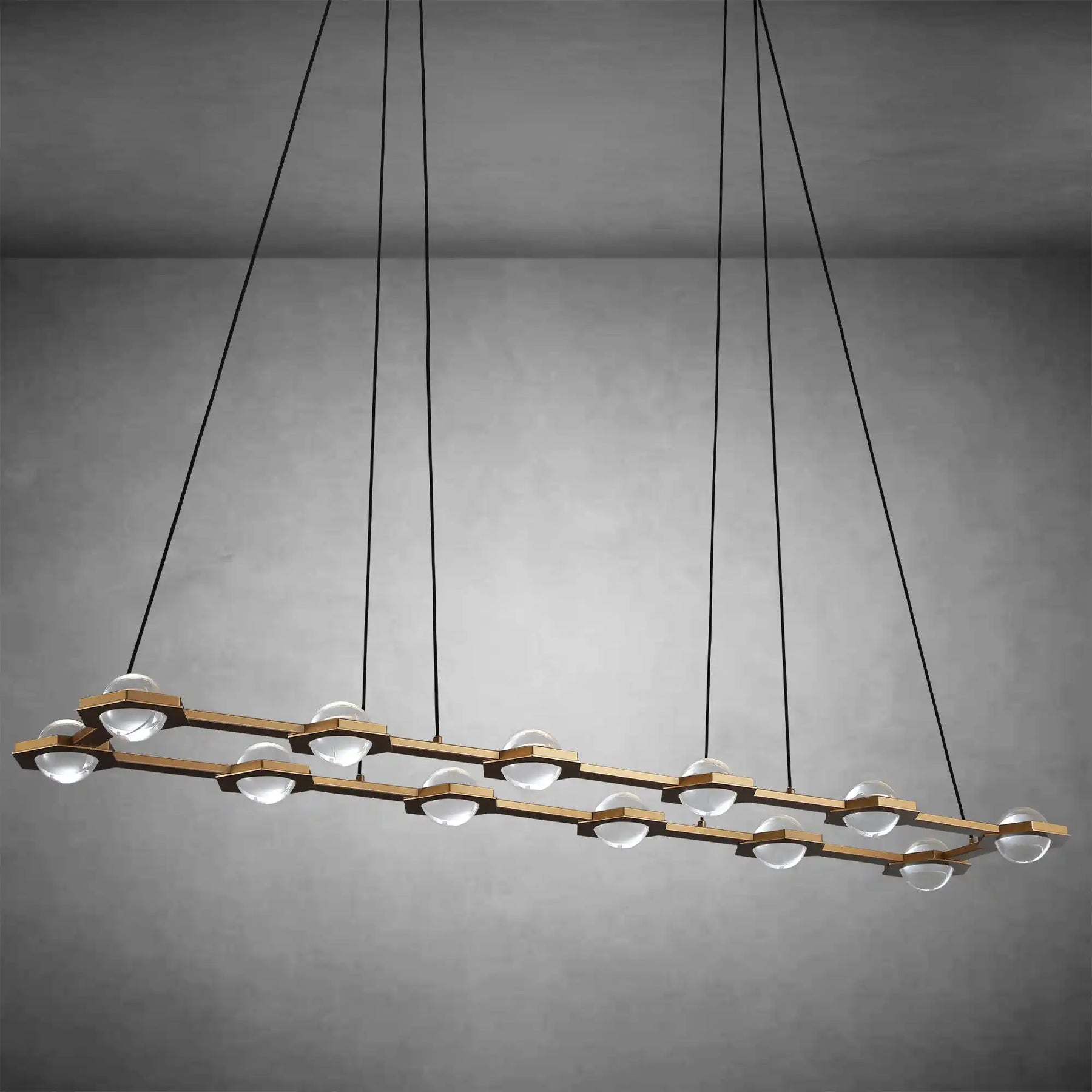 Planets Dining Room Rectangular Chandelier 54'' 72"W