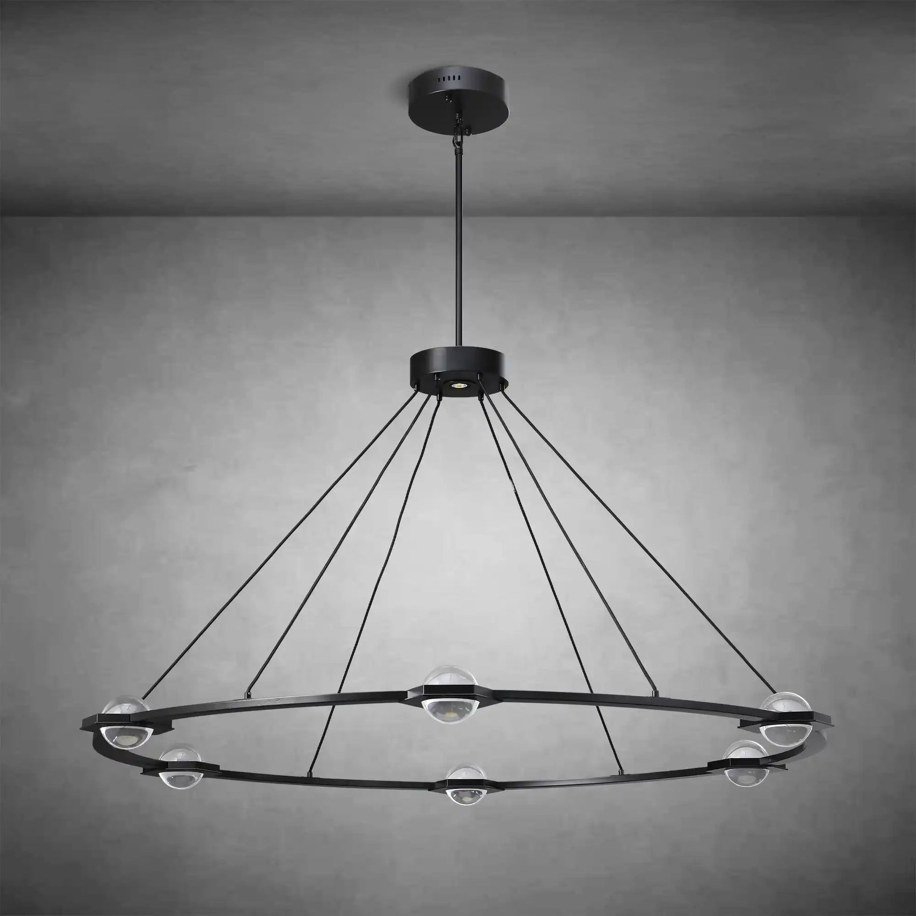 Planets Round Chandelier 60" LED Light
