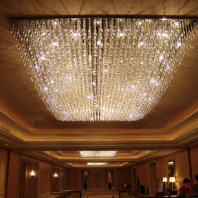7 layes square crystal chandeliers