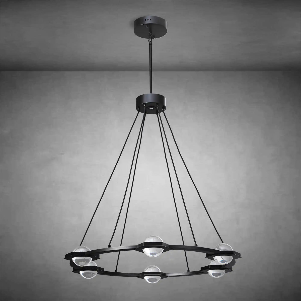 Planets Round Chandelier 48" LED Light