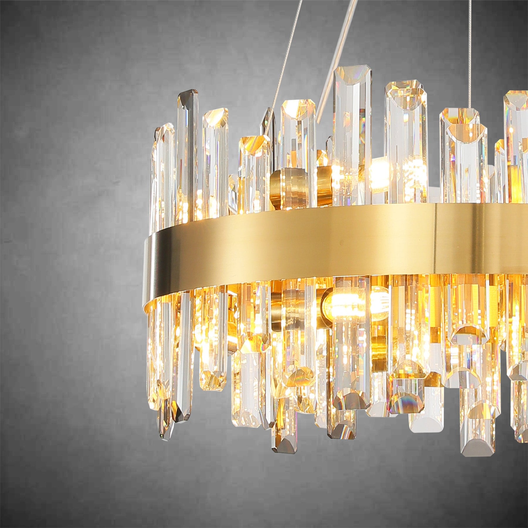 Modern Round Crystal Chandelier