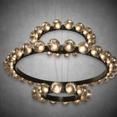 Ellison Bubbles 3-Tier Nested Glass Chandelier