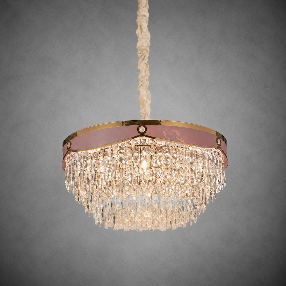 Crystal Halo Chandelier