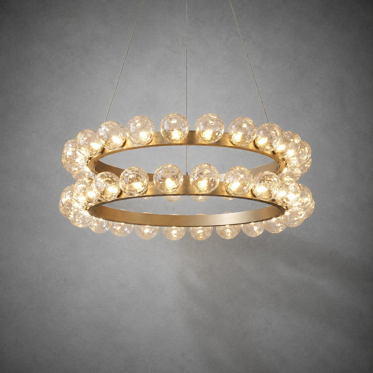 Ellison Bubbles Nested Glass Chandelier 39"