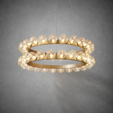 Ellison Bubbles Nested Glass Chandelier 39"