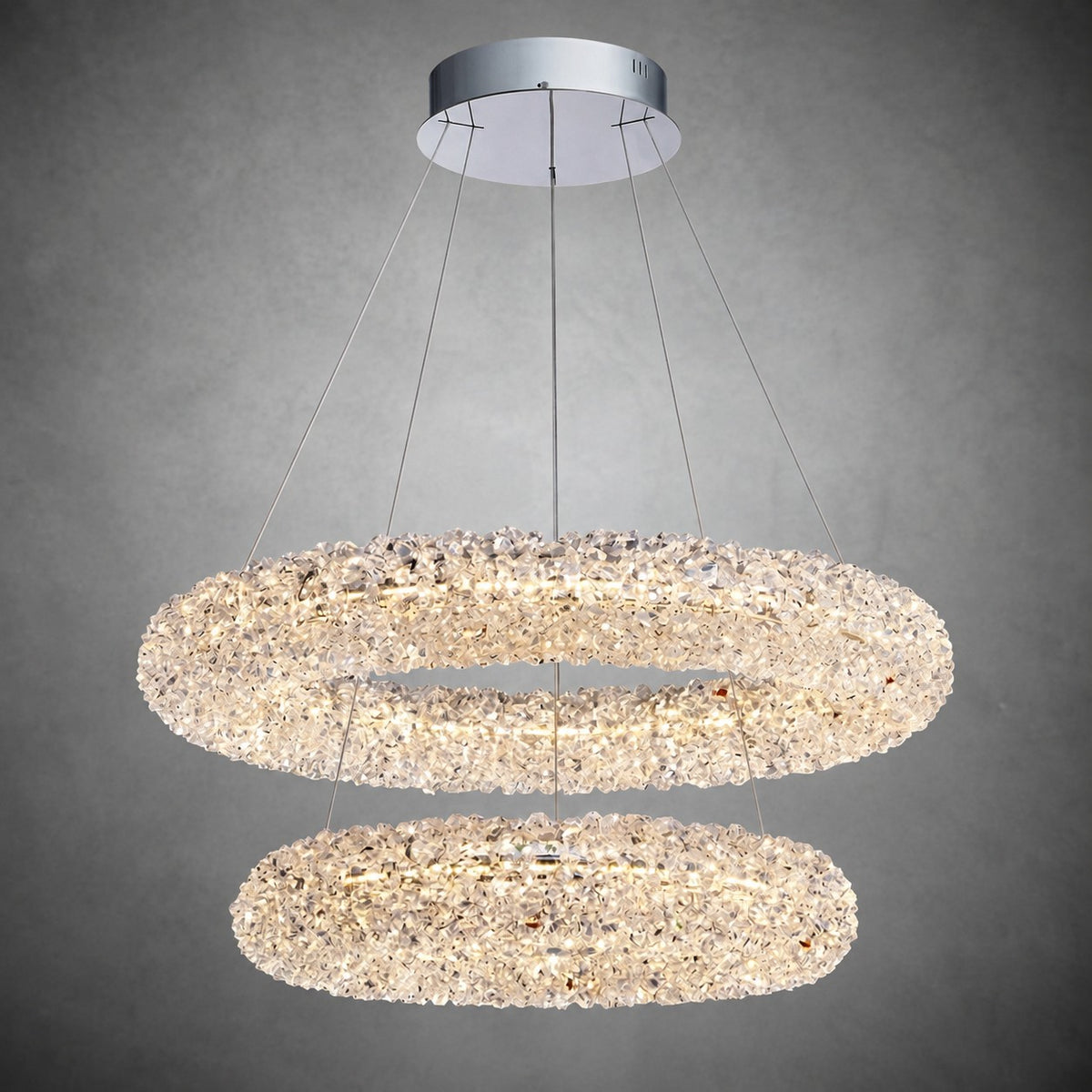 Lumina Halo Crystal Chandelier 31.5"