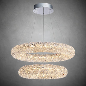 Lumina Halo Crystal Chandelier 31.5"