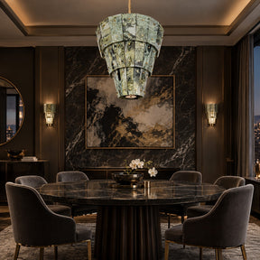 Modern Tapered Luxury stone Chandelier