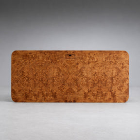 Mappa Burl Wood Curved Workspace Table
