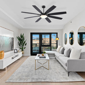 Zephyra Ceiling Fans with Lights 72"