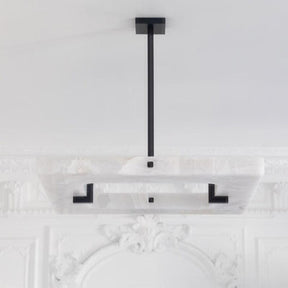 Glacera Square Alabaster Chandelier - Merlin Lamps