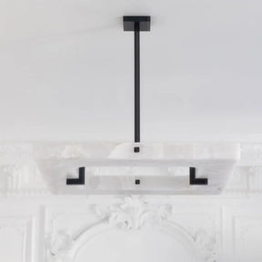 Modern Square Alabaster Chandelier for Living Room/Bedroom