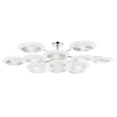 Merlin Lamps Ovo Ice Glass Round Chandelier 56.75"