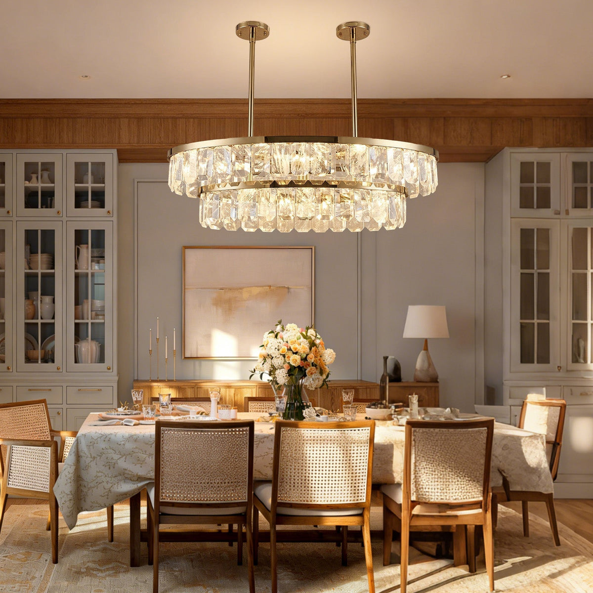 Selene Linear Crystal Chandelier