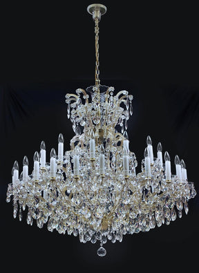 36 flames Maria Theresa crystal chandelier with crystal almonds