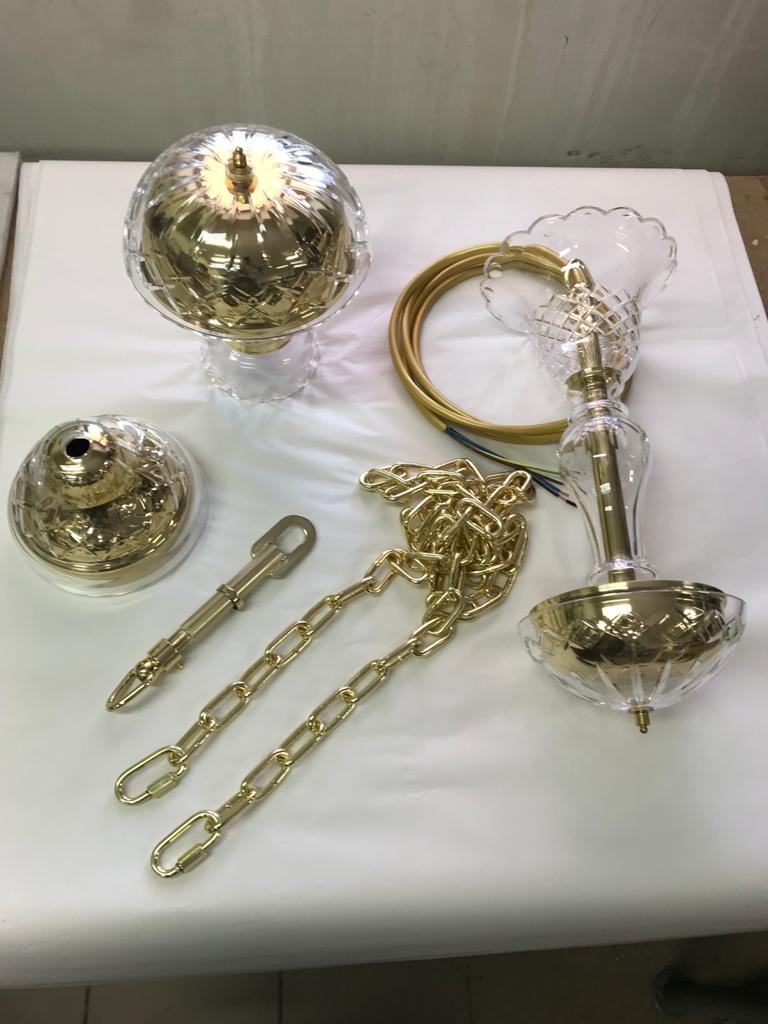 36 flames Maria Theresa crystal chandelier with crystal almonds