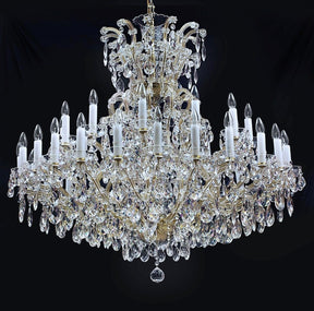 36 flames Maria Theresa crystal chandelier with crystal almonds