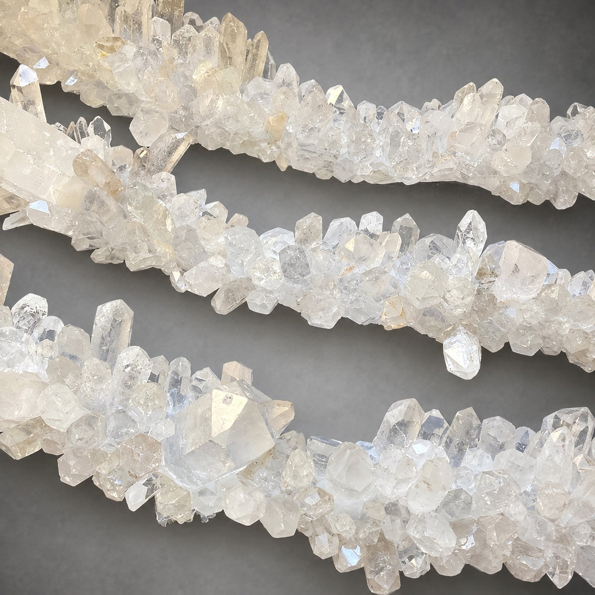 Geode  Quartz Crystal Ring Chandelier