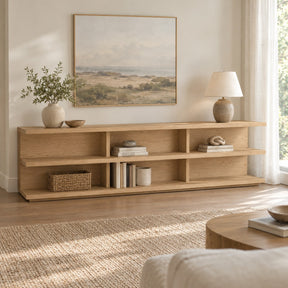 Contemporary Wood Console Table