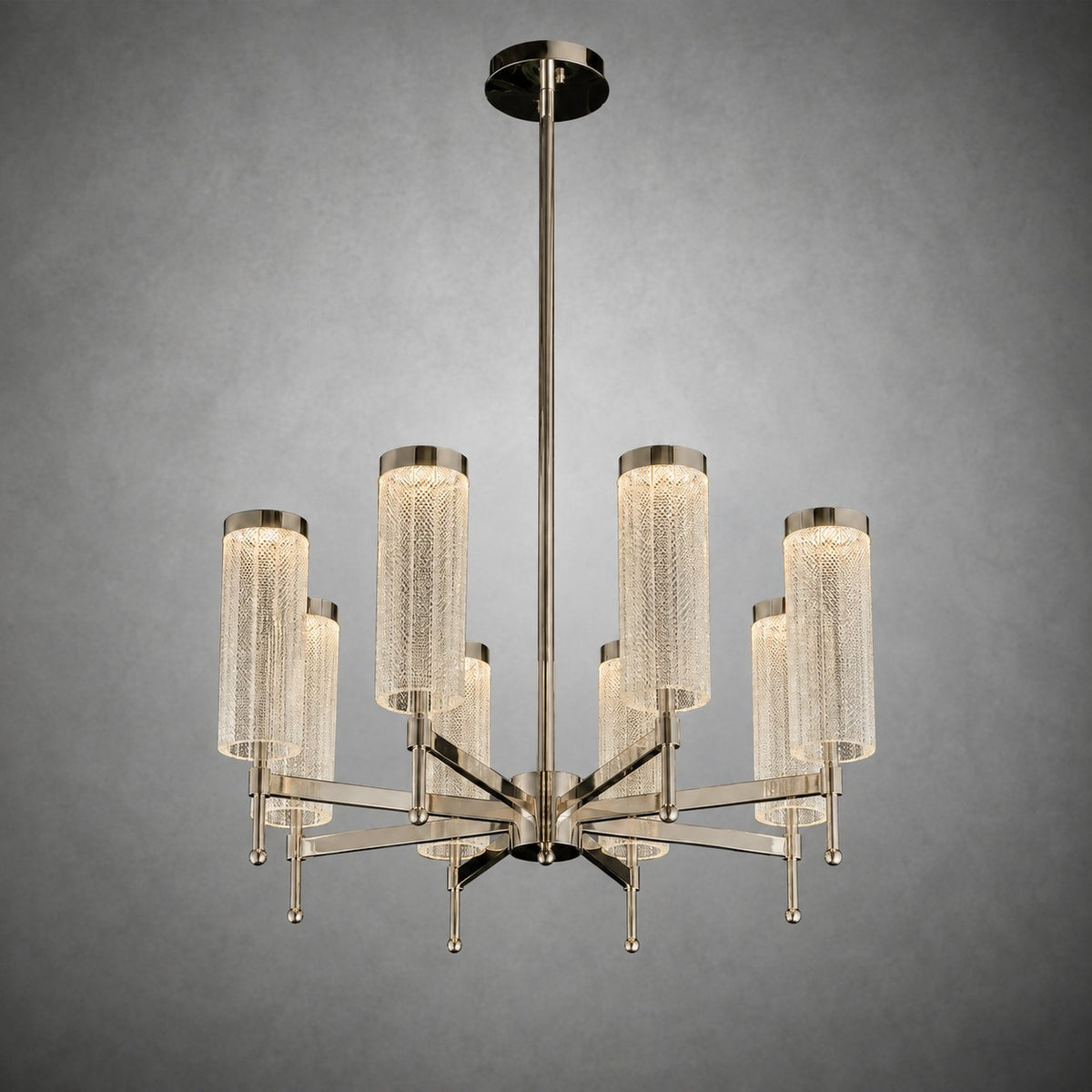 Crystalia Modern Sculptural Ring Chandelier