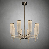 Crystalia Modern Sculptural Ring Chandelier