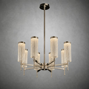 Crystalia Modern Sculptural Ring Chandelier